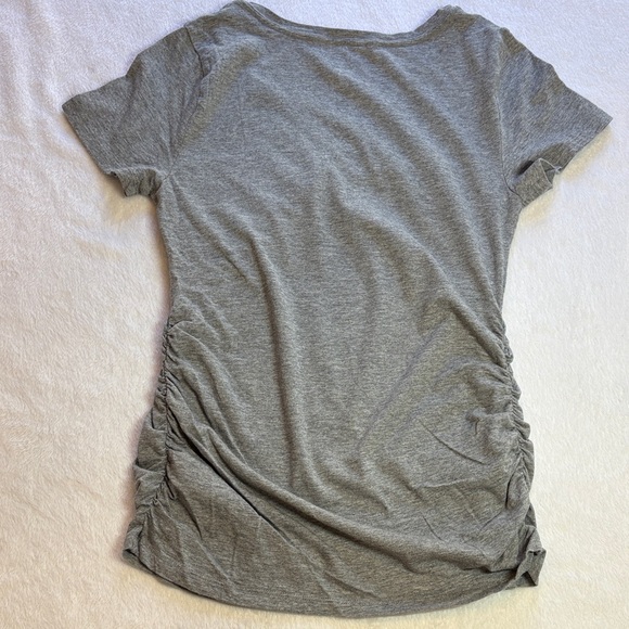 Isabel Maternity by Ingrid & Isabel Gray Short Sleeve Tee - Picture 6 of 8